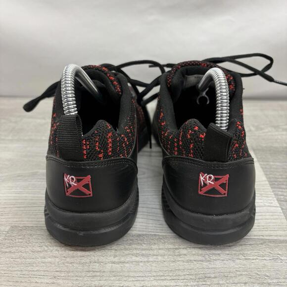 Strikeforce KR Flyer Bowling Shoes Men's 6.5 Black Red Mesh Athletic Style - Picture 4 of 13